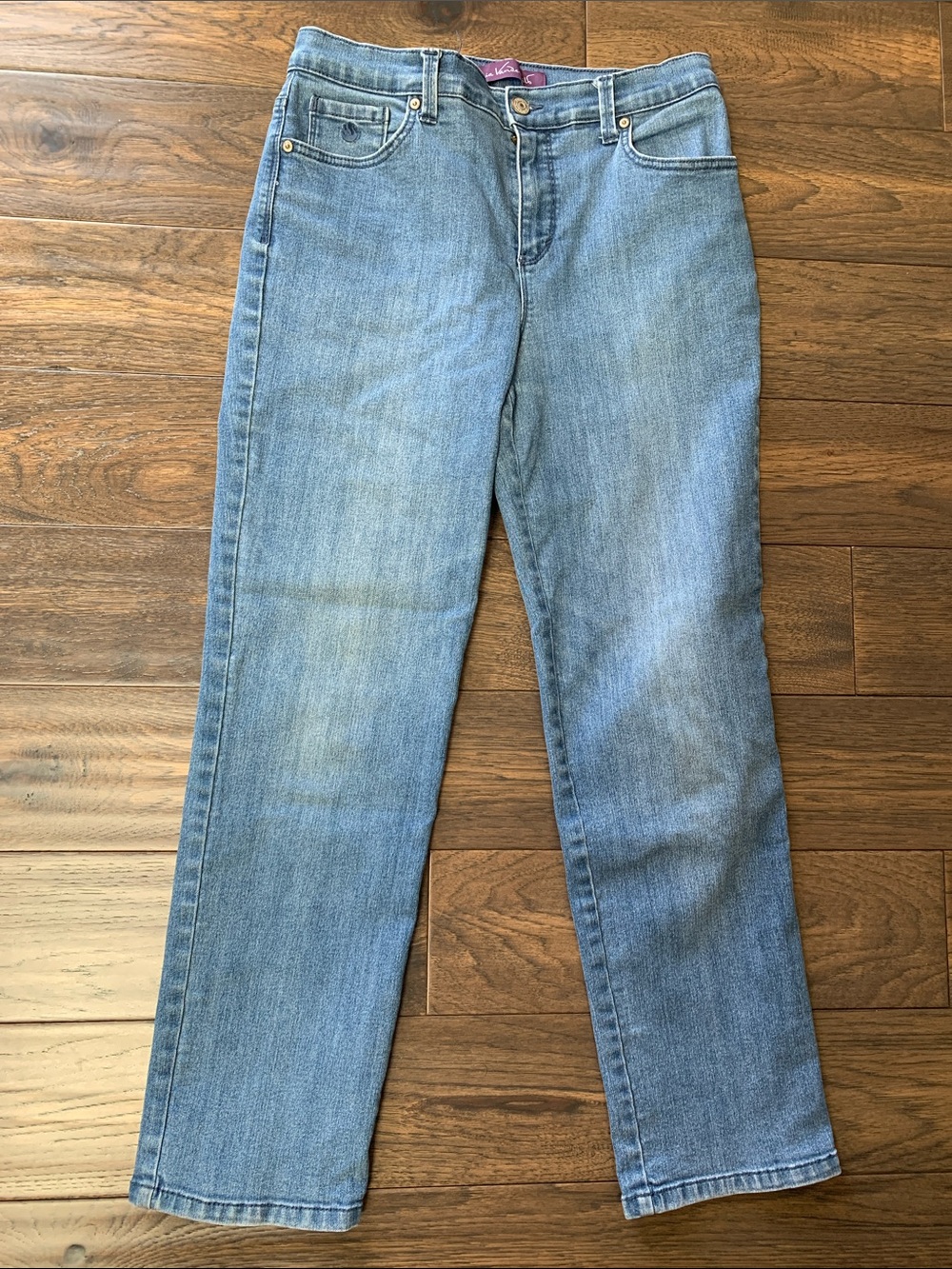 Gloria Vanderbilt Classic Light Blue Straight-Leg Denim Jeans.Pre-Owned.Sz.29x26
